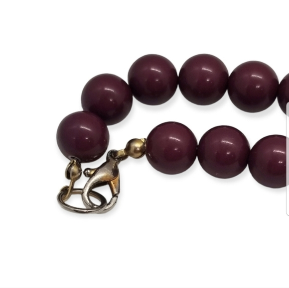 VINTAGE ORNATE STATEMENT BEADED NECKLACE - Picture 3 of 3